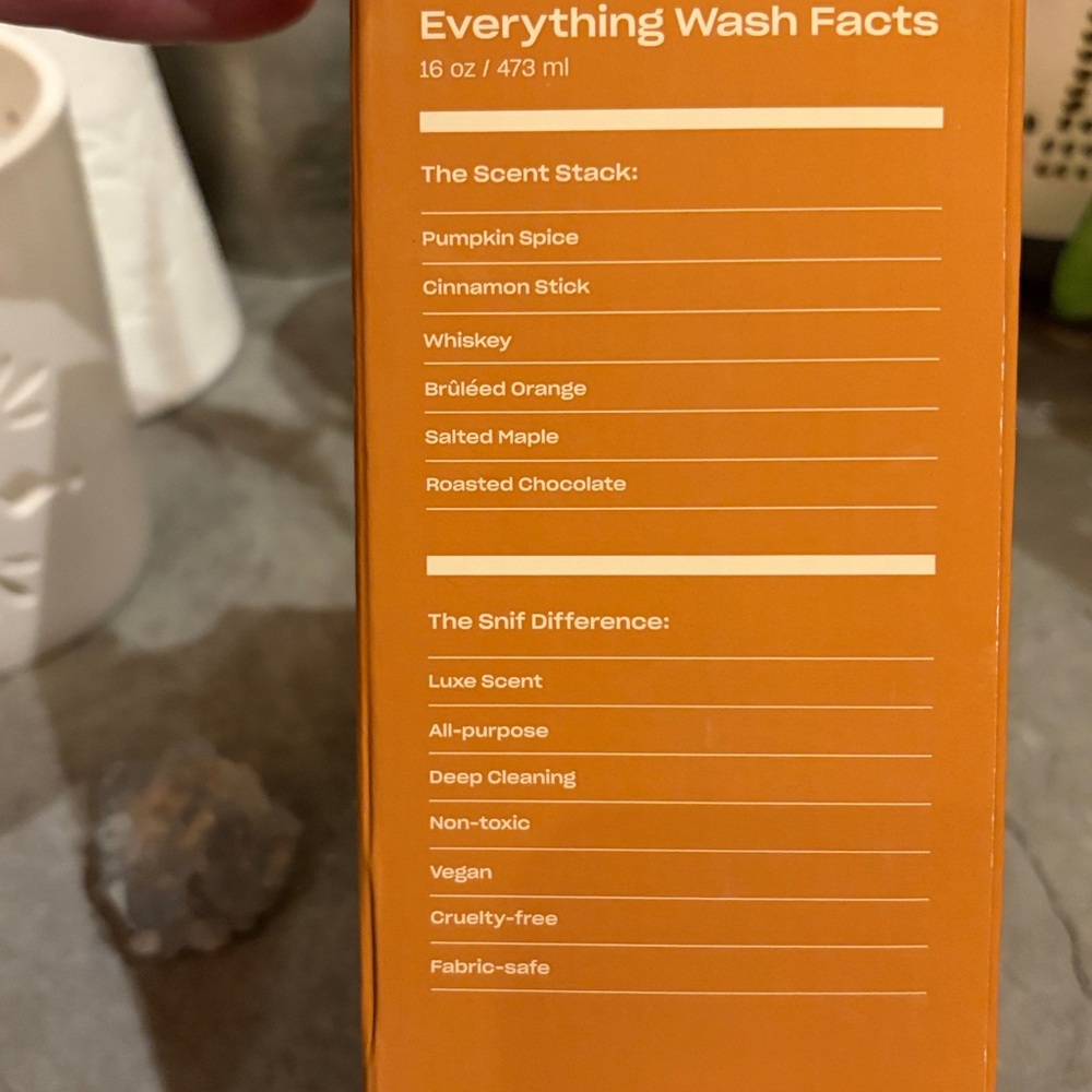 NIB Snif Half Baked Pumpkin Smash Everything Wash Laundry Detergent 16 oz Full - Picture 5 of 11